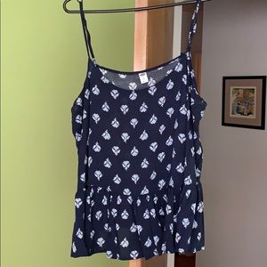 Paisley print flowy tank top ~Gently Worn~